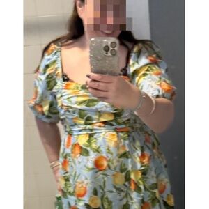 Fruit Print Women's Dress xxl